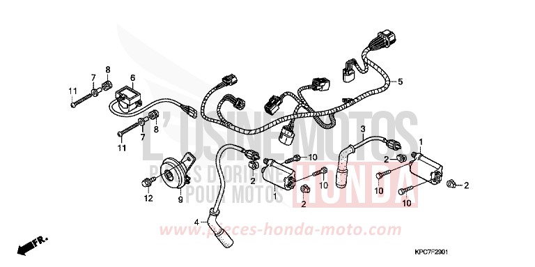 HILFSKABELBAUM/ZUENDSPULE von Varadero 125 MOODY BLUE METALLIC (PB296) von 2009